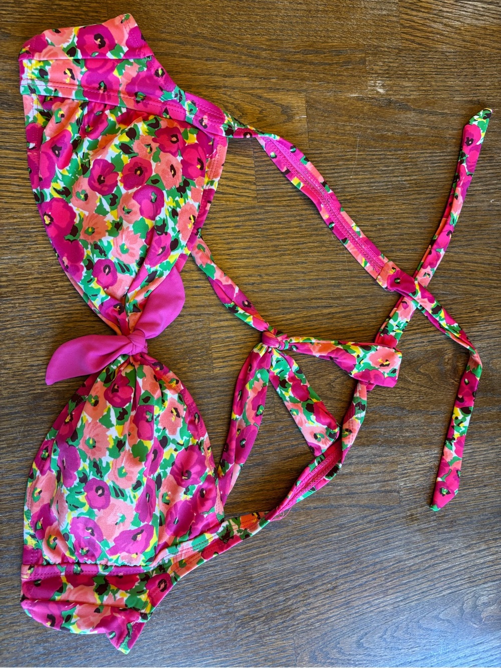 Aerie Floral bikini top